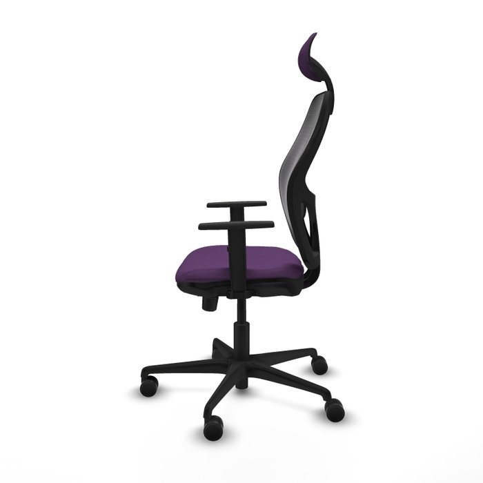 Piqueras Y Crespo Chaise de bureau Jorquera, Sincro/Traslack, Violet et Noir Piqueras Y Crespo Chaise de bureau Jorquera, Sincro/Traslack, Violet et Noir