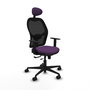 Piqueras Y Crespo Chaise de bureau Jorquera, Sincro/Traslack, Violet et Noir