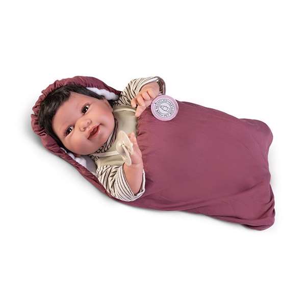 Antonio Juan Pipa - Poupon Explorateur Nouveau-né en Tissu de 42 cm - Version Espagnole