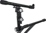 QUIKLOK QL642 Support pour Clavier Format X Double Niveau Réglable en Hauteur Acier Noir Pliable