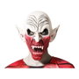 Masque monstre blanc avec crocs et taches de sang