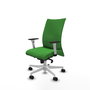 Piqueras Y Crespo Chaise Albacete Confidente, Vert, Mécanisme Synchrone, Base Blanche