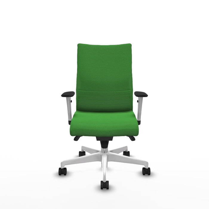 Piqueras Y Crespo Chaise Albacete Confidente, Vert, Mécanisme Synchrone, Base Blanche
