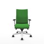 Piqueras Y Crespo Chaise Albacete Confidente, Vert, Mécanisme Synchrone, Base Blanche