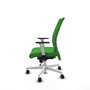 Piqueras Y Crespo Chaise Albacete Confidente, Vert, Mécanisme Synchrone, Base Blanche
