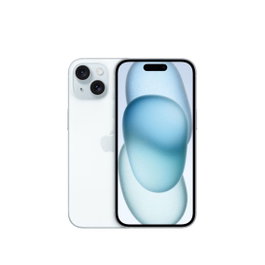 Apple iPhone 15 A3090 256 Go Smartphone 6.1" Super Retina XDR, Double SIM 5G, iOS 17, Bleu