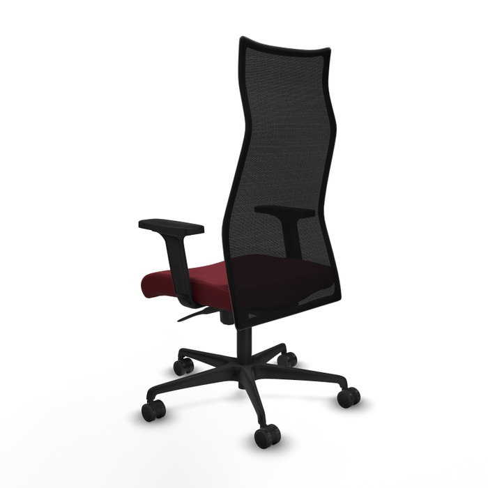 Piqueras y Crespo Chaise de Bureau Albacete Granate et Noir Piqueras y Crespo Chaise de Bureau Albacete Granate et Noir