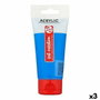 Talens Art Creation Peinture acrylique Cyan 75 ml (Lot de 3)