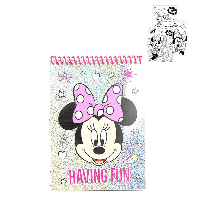 Disney - Set de Papeterie Coloriable Minnie avec 10 Articles - 30x30x2,5 cm