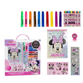 Disney - Set de Papeterie Coloriable Minnie avec 10 Articles - 30x30x2,5 cm