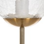 BigBuy Home Lampadaire Doré Métal et Verre 60 W