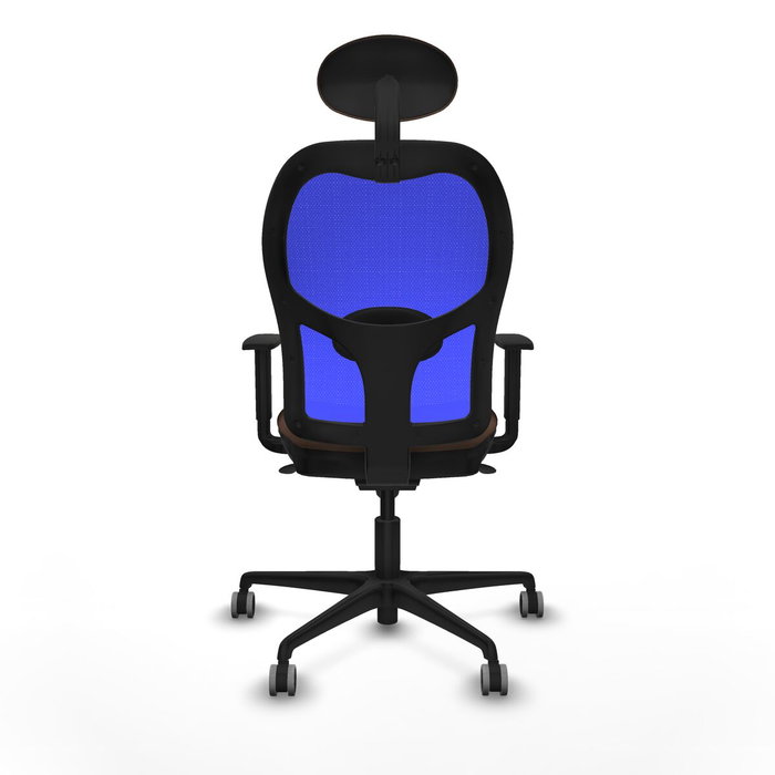 Piqueras y Crespo Chaise de Bureau Jorquera 1D036G1 Bleu et Brun foncé