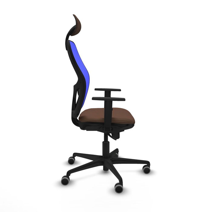 Piqueras y Crespo Chaise de Bureau Jorquera 1D036G1 Bleu et Brun foncé