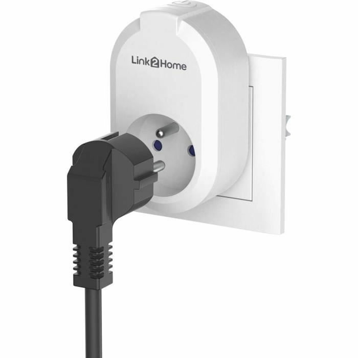 BigBuy Home Prise Intelligente GAO Wi-Fi 230V 16A Blanc