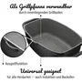 GSW GOURMET GRANIT Cocotte à induction 6 litres en fonte d'aluminium - Revêtement antiadhésif multicouches avec couvercle AROMA
