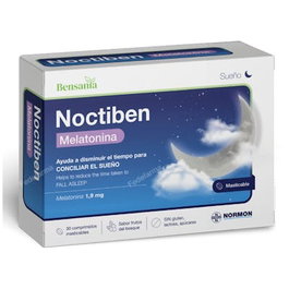 NOCTIBEN BENSANIA MELATONINA 30 COMPRIMÉS À CROQUER