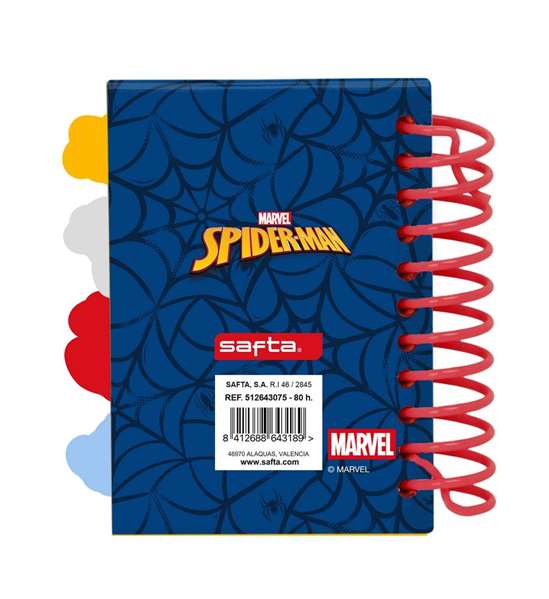 Safta Carnet de notes A7 Spiderman Marvel