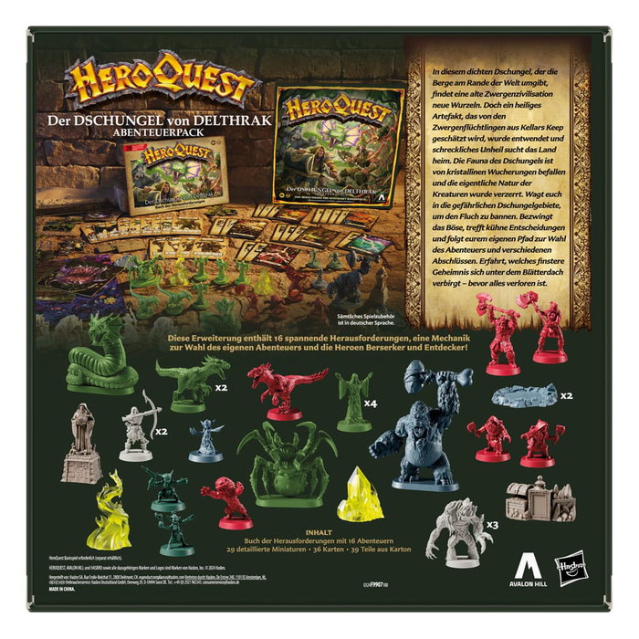HeroQuest extension jeu de plateau Der Dschungel von Delthrak Pack de Quête *ALLEMAND* HeroQuest extension jeu de plateau Der Dschungel von Delthrak Pack de Quête *ALLEMAND*