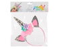 Couronne Carnaval Licorne Fantaisie Rose pour Femme Adulte - Accessoire Magique pour Fêtes, Anniversaire et Photographie