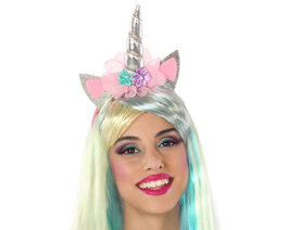 Atosa Diadema Carnaval Unicornio Fantasía Rose Adulte