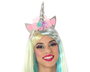 Couronne Carnaval Licorne Fantaisie Rose pour Femme Adulte - Accessoire Magique pour Fêtes, Anniversaire et Photographie
