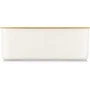 Bodum 11555-913 BISTRO Boîte à pain Grand modèle Couvercle bambou Blanc 24 x 37 x H 14 cm