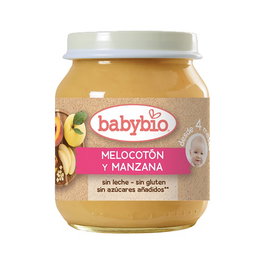 BABYBIO Compote biologique pêche et pomme 130g
