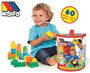 Molto - Sac de blocs de construction 60 pièces - En plastique - Jeu éducatif - Langue boîte/instructions: Espagnol, Anglais