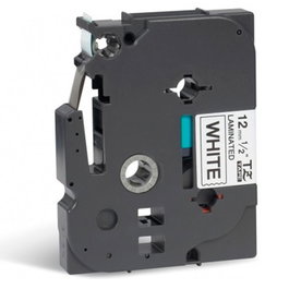 Brother TZe-231 Carte Laminée 12 mm Blanc sur Noir Etiquettes Durables Résistantes Compatible P-touch
