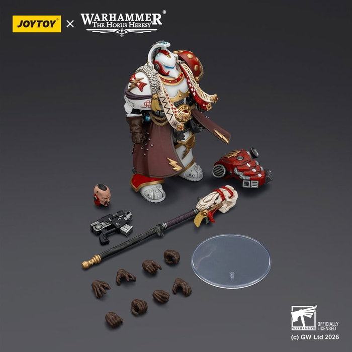 Joy Toy (CN) Warhammer 40,000 White Scars Stormseer Consul avec Force Staff et Bolt Pistol