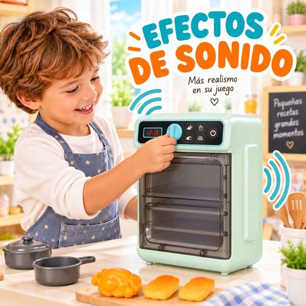 Jugatoys - jugahome Four avec cuisine à induction magique, lumières et sons