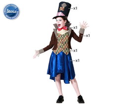 BigBuy Carnival Déguisement Chapelier Fou Marron pour Enfant