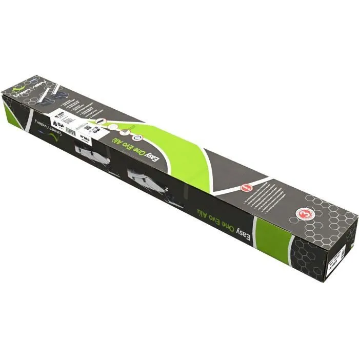 Green Valley Lot de 2 Barres de toit Aluminium Easy One N°69 - Fixation Fix Point - 75 kg