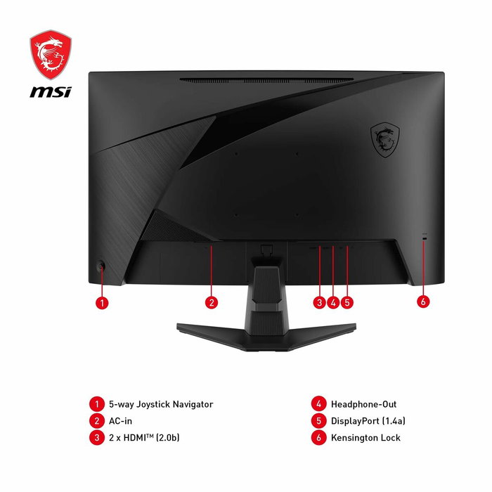 MSI MAG 27CQ6F Écran PC Gamer Incurvé 27'' WQHD 180Hz