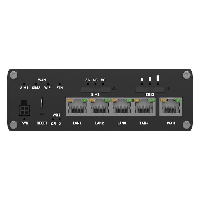Teltonika Networks RUTX50 Routeur Industriel 5G Dual SIM avec Wi-Fi Dual-Band, 5 Ports Gigabit Ethernet, Alimentation UE Teltonika Networks RUTX50 Routeur Industriel 5G Dual SIM avec Wi-Fi Dual-Band, 5 Ports Gigabit Ethernet, Alimentation UE