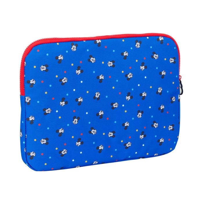 Housse d'ordinateur portable Mickey Mouse Clubhouse Good day Bleu 15,6'' 39,5 x 27,5 x 3,5 cm