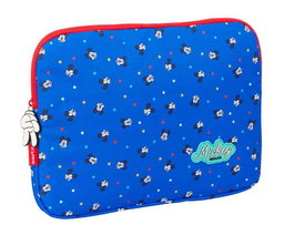 Safta Housse pour Ordinateur Portable 15,6" (39,5x27,5x3,5 cm) avec Motif Mickey Mouse "Good Day" - Recommandée à partir de 3 ans