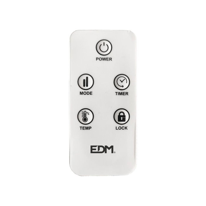 Chauffage à Convection Electrique EDM 07897 Blanc 1500 W Wi-Fi