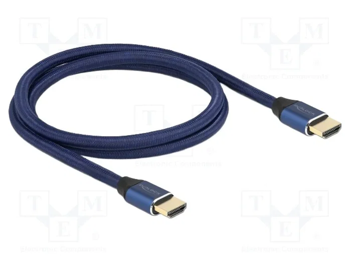 DELOCK Câble HDMI Ultra High Speed 2.1, 1m, Bleu DELOCK Câble HDMI Ultra High Speed 2.1, 1m, Bleu