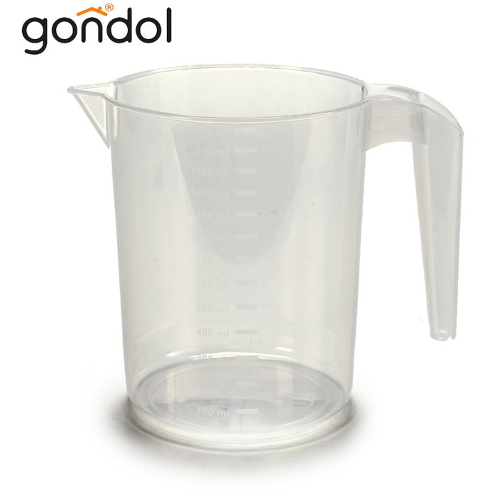 Gondol Jarre Doseuse Plastique Transparente 1,3 L 12,7x14,5x18,5 cm (Set de 48)