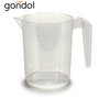Gondol Jarre Doseuse Plastique Transparente 1,3 L 12,7x14,5x18,5 cm (Set de 48)