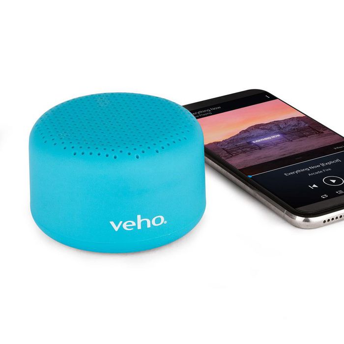 Veho M3 Enceinte Bluetooth Portable Sans Fil Ultra-Compacte avec Batterie 12h et Fonction TWS - Aqua