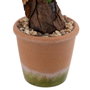BigBuy Home Plante décorative Vert, Rose, Terre cuite