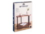 Giftdecor Table d'Appoint Forme Double 57x5x37 cm Bois et Métal Marron Noir