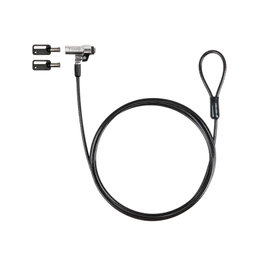 Tooq Cable Sécurité Nano avec Clé pour Portable 1.5m Gris