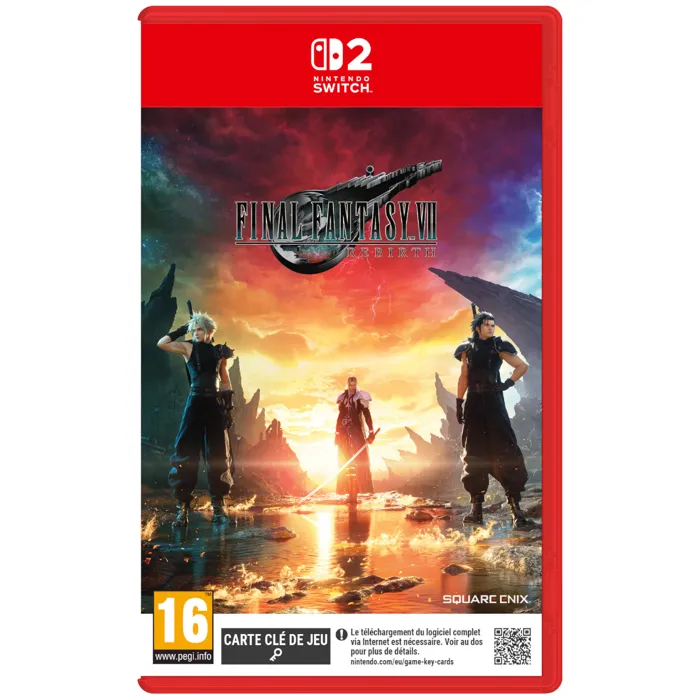 Square Enix Final Fantasy VII Rebirth + Carte promotionnelle exclusive Magic: The Gathering Final Fantasy - Jeu Nintendo Switch 2 Square Enix Final Fantasy VII Rebirth + Carte promotionnelle exclusive Magic: The Gathering Final Fantasy - Jeu Nintendo Switch 2