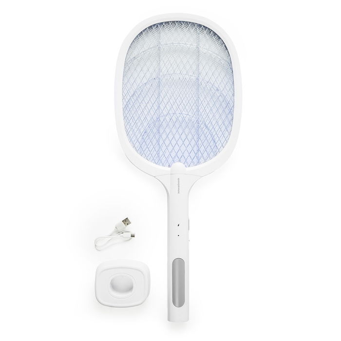 Raquette Anti-insectes Rechargeable 2 en 1 avec Lumière UV Elecfly InnovaGoods Raquette Anti-insectes Rechargeable 2 en 1 avec Lumière UV Elecfly InnovaGoods