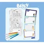 Lisciani Giochi Ecole de Dessin - Bluey - Kit Complet pour Apprendre à Dessiner avec Tableaux Effaçables et Livre de Coloriage