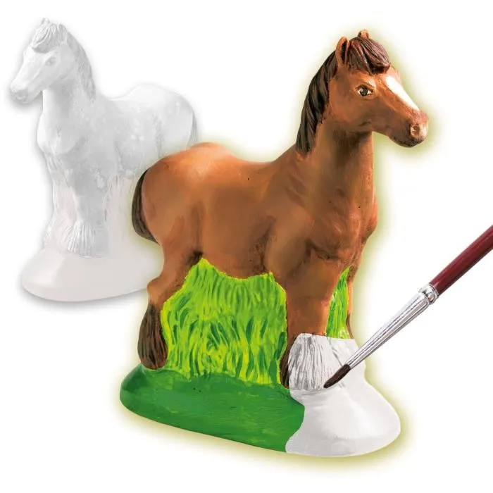 SES CREATIVE Kit Moulage et Peinture Cheval - Moule Latex, Support de Séchage, Plâtre, Peinture et Pinceau Inclus SES CREATIVE Kit Moulage et Peinture Cheval - Moule Latex, Support de Séchage, Plâtre, Peinture et Pinceau Inclus