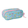 Trousse Fourre-Tout Double Frozen Rose Bleu ciel 21 x 8 x 6 cm 3D